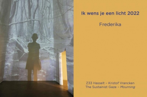 Frederika wenst je een licht 2022 (foto: frederika.be - opmaak: dewrikker.be)