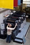 Presse graphique chez De Wrikker (Photo : Plantin)