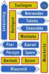 Wenskaart 1000 km (ontwerp: Piet Vauterin)
